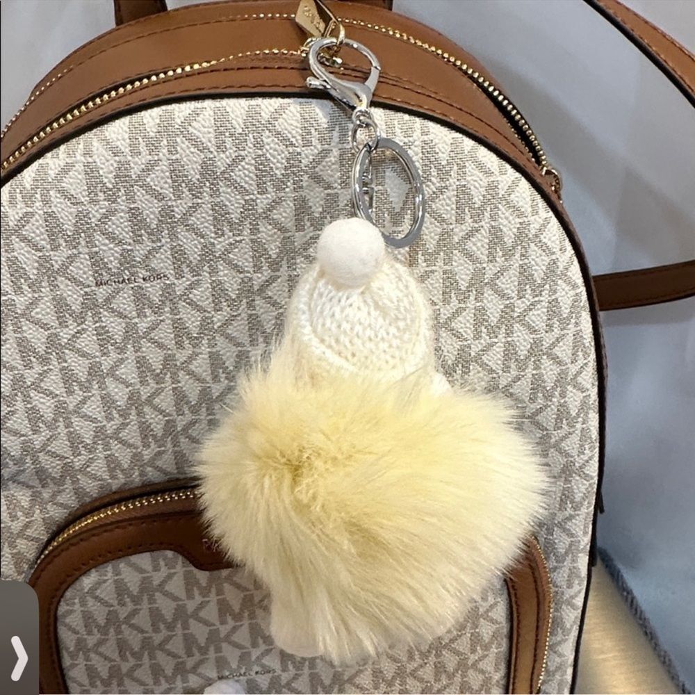 Plush Keychain - Pink Faux Fur Doll - Picture 8 of 16